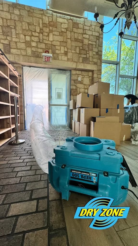 DryZone storm damage restoration project
