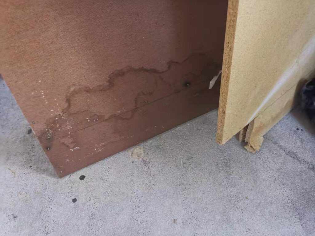 Water Damage on Wood